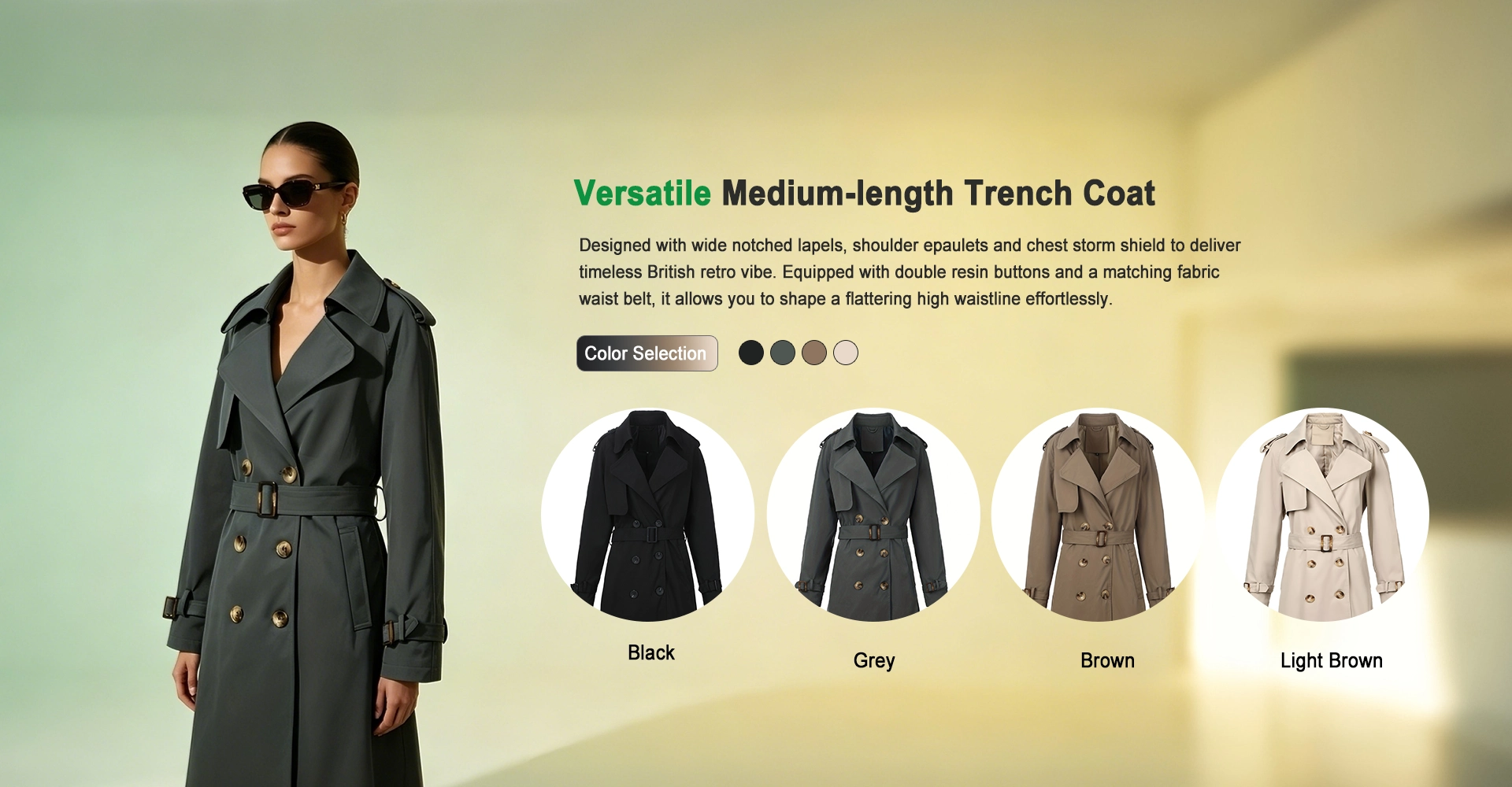 Fabbrica cinese di trench da donna