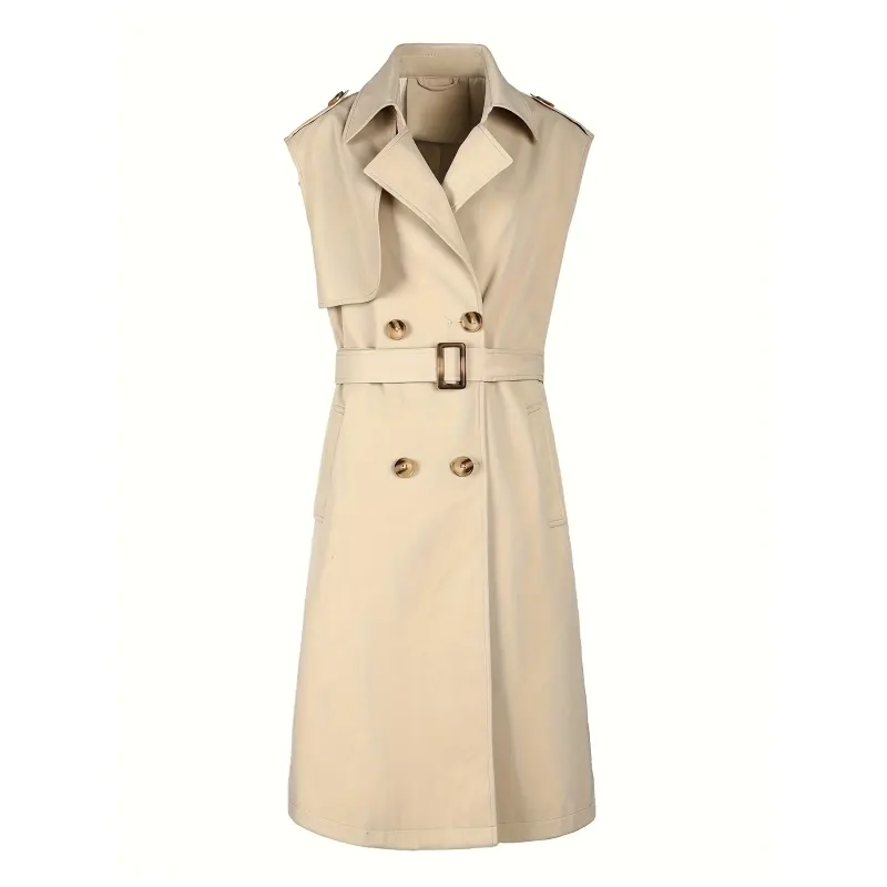 Spolverino senza maniche stile resort da donna